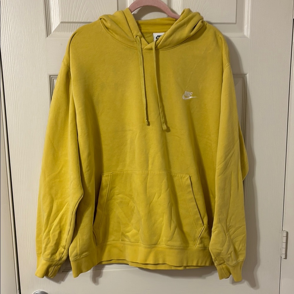 Nike Men's Yellow Hoodie